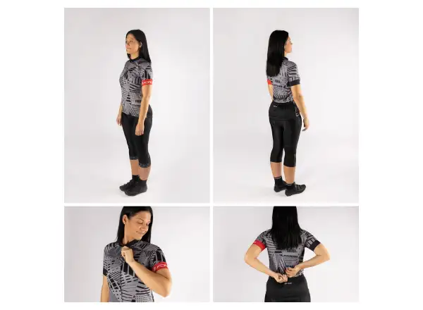 Force Shard Lady jersey short sleeve grey/black