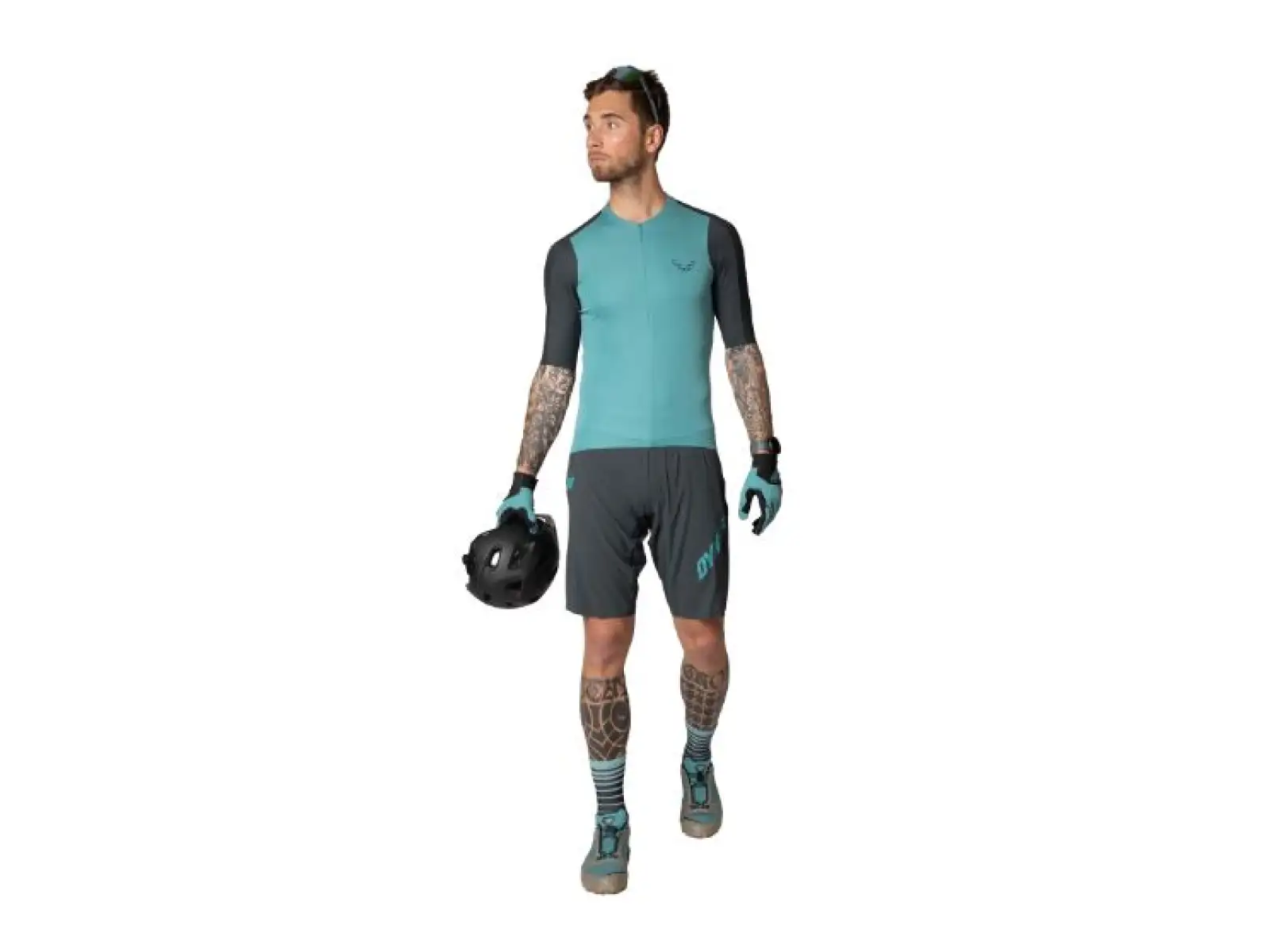Dynafit Ride Light 1/2 zip men's jersey short sleeve Storm Blue/Blueberry