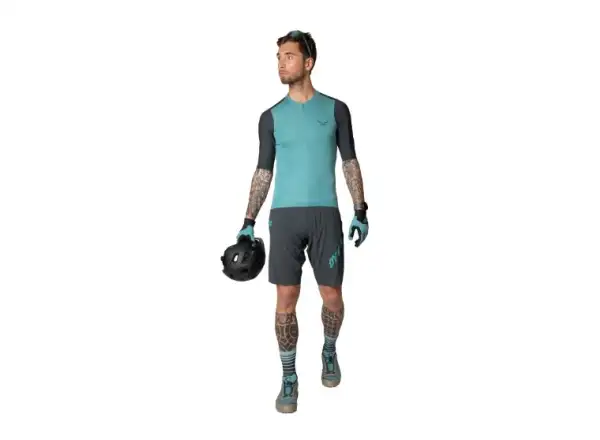 Dynafit Ride Light 1/2 zip men's jersey short sleeve Storm Blue/Blueberry