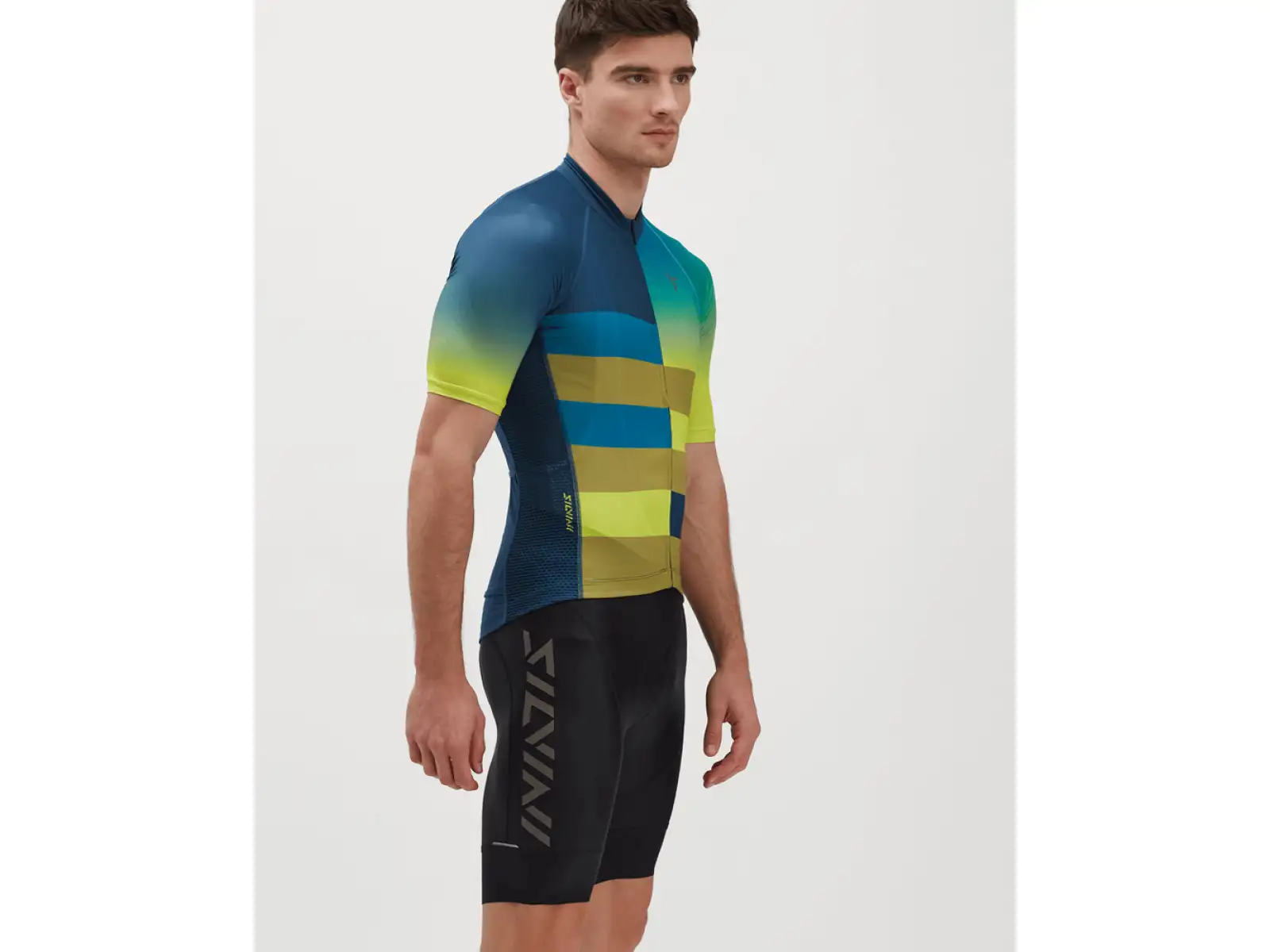Silvini Mazzano men's jersey short sleeve Navy/Lime