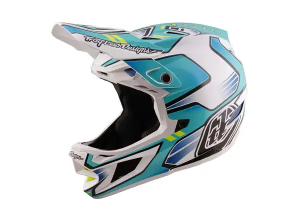 Troy Lee Designs D4 Composite MIPS helmet Crest Real Teal