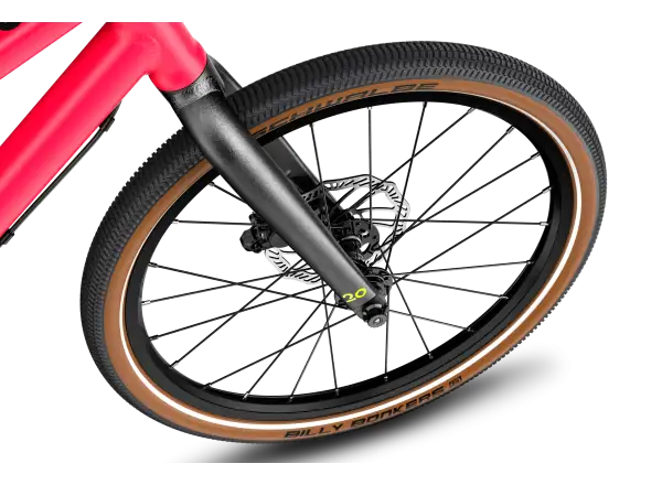 Woom 4 EXPLORE children's bike neon pink