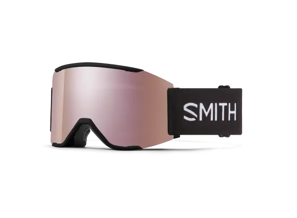 Smith Squad Mag ski goggles Black / ChromaPop Everyday Rose Gold Mirror (2 lenses)