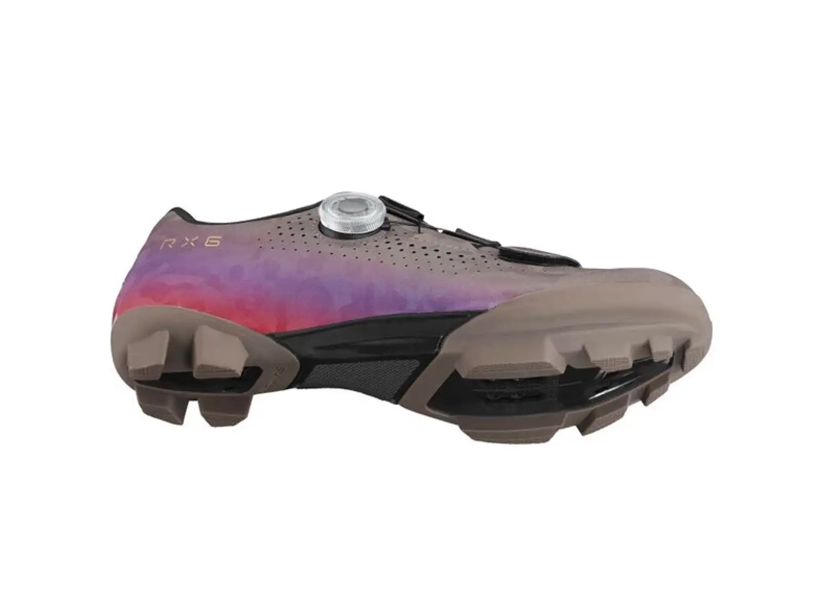 Shimano SH-RX600 women's gravel shoes grey/lilac