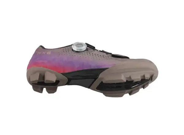Shimano SH-RX600 women's gravel shoes grey/lilac