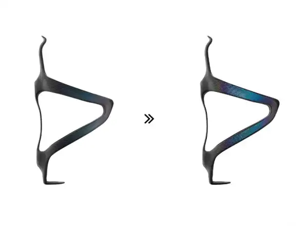 Ciclovation Carbon Spectrum Reflective bottle cage