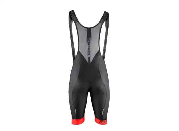 Force B51 men's bib shorts with padding black/red
