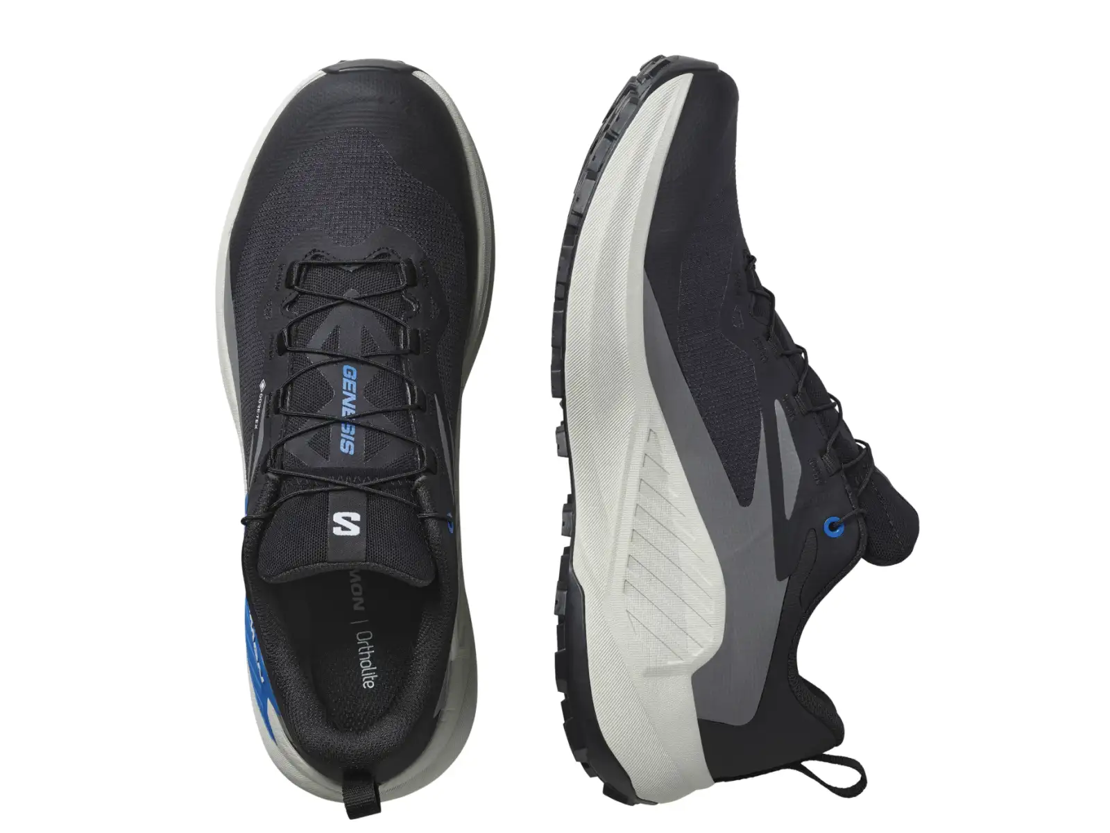 Salomon Genesis GTX men's running shoes Black/Lunar Rock
