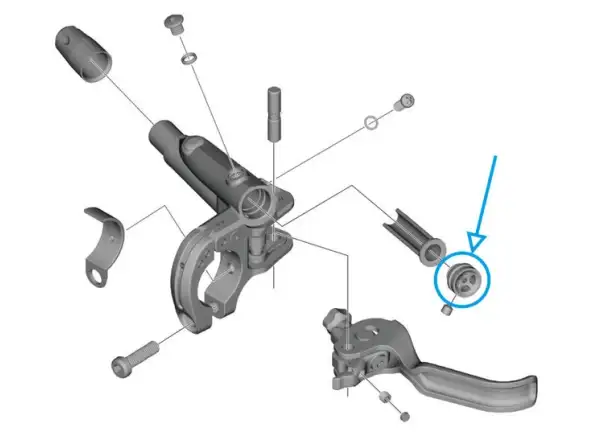 Shimano reservoir plug for lever BL-M8000