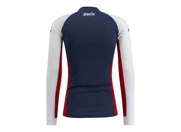 Swix RaceX Classic men's long sleeve shirt Navy/White