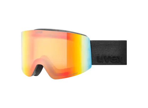 Uvex Provoque FM ski goggles black matt/rainbow - yellow