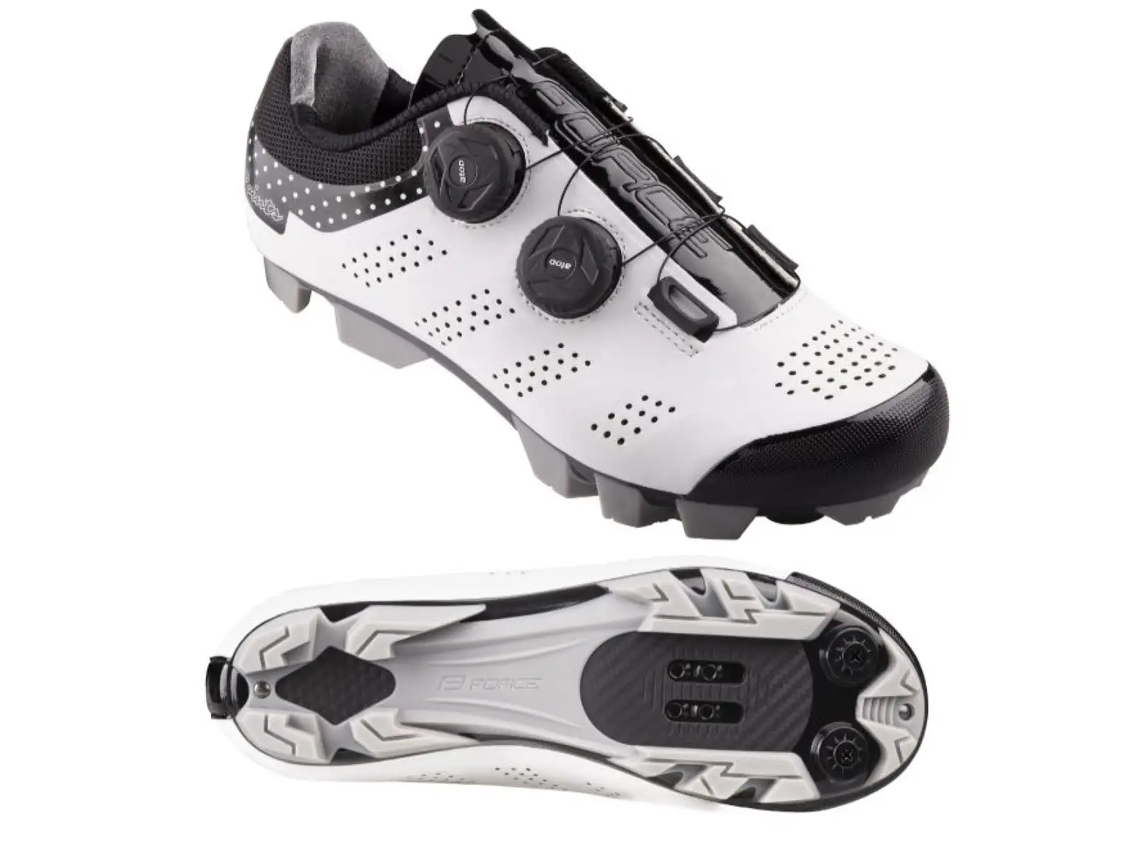 Force MTB Points women's cycling shoes white/black