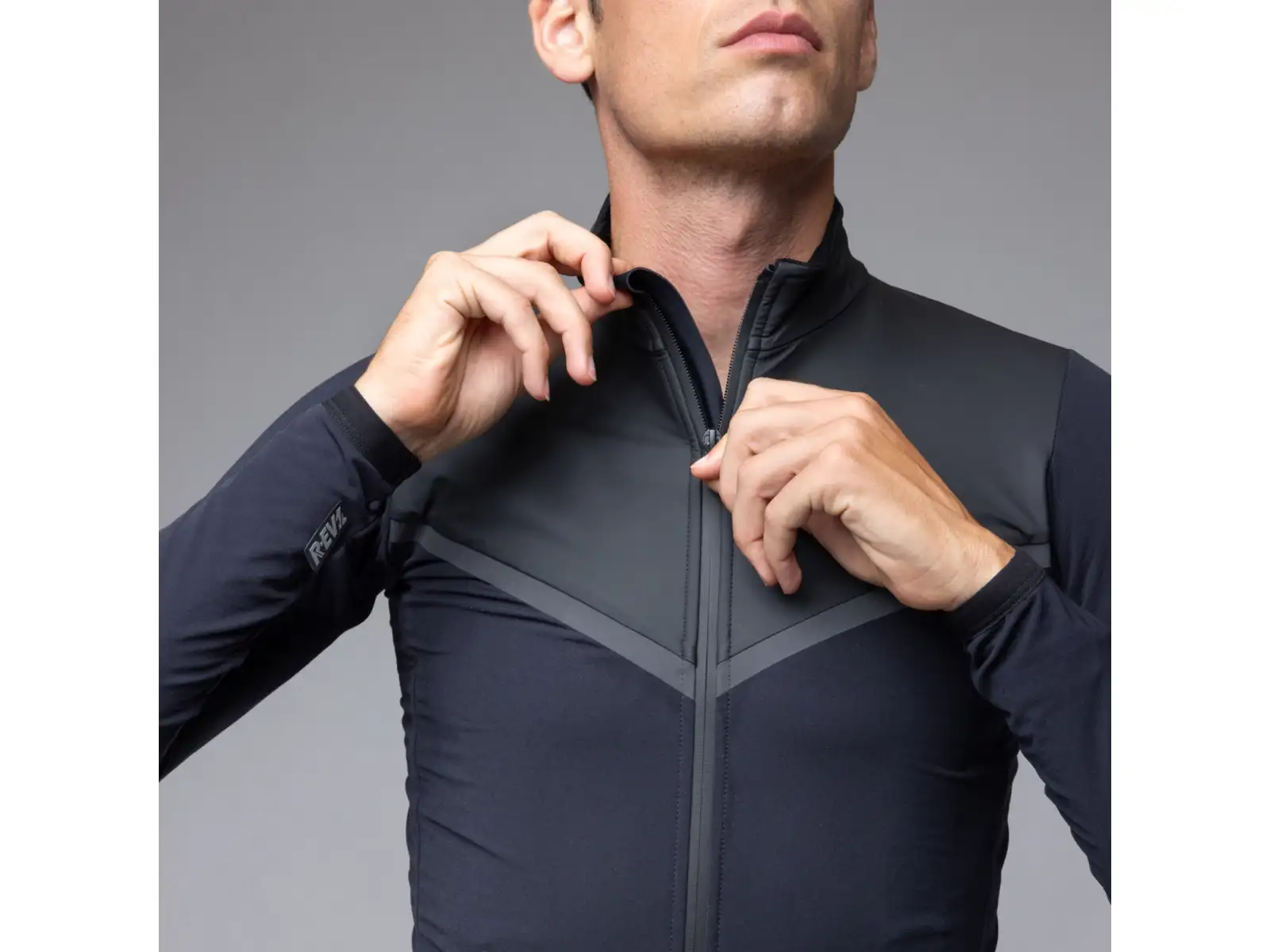 Alé R-EV1 Wool Speed men's winter cycling jacket Black