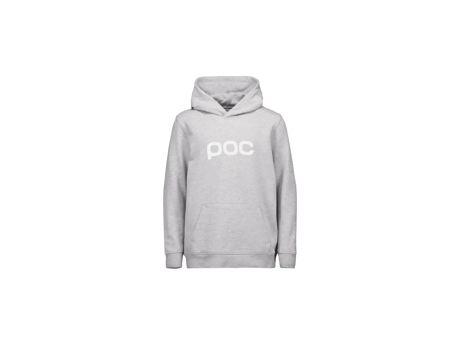 POC Hood Jr children's hooded sweatshirt Grey Melange/Hydrogen White