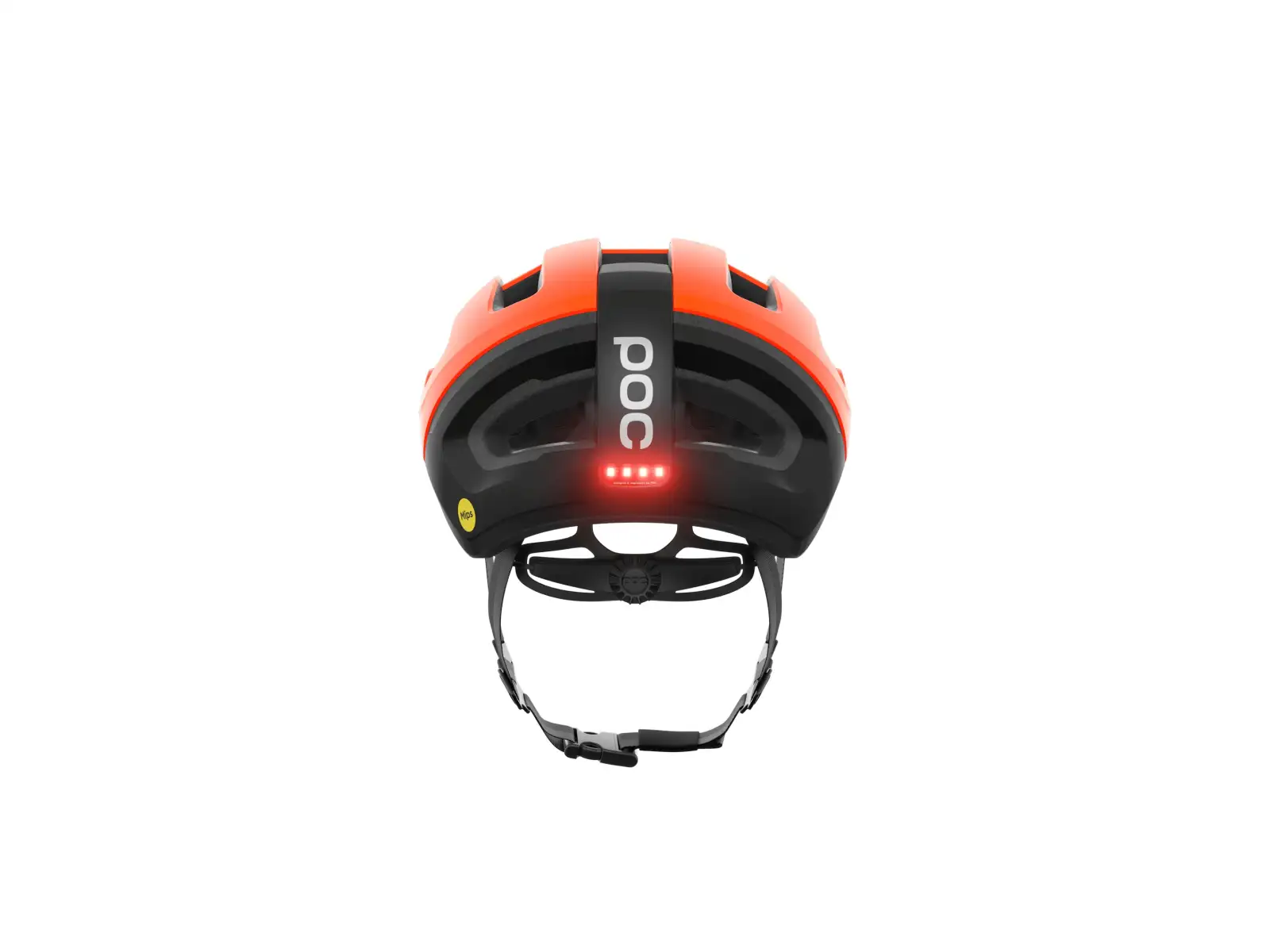 POC Omne Beacon MIPS road helmet Fluorescent Orange Matt/Uranium Black Matt