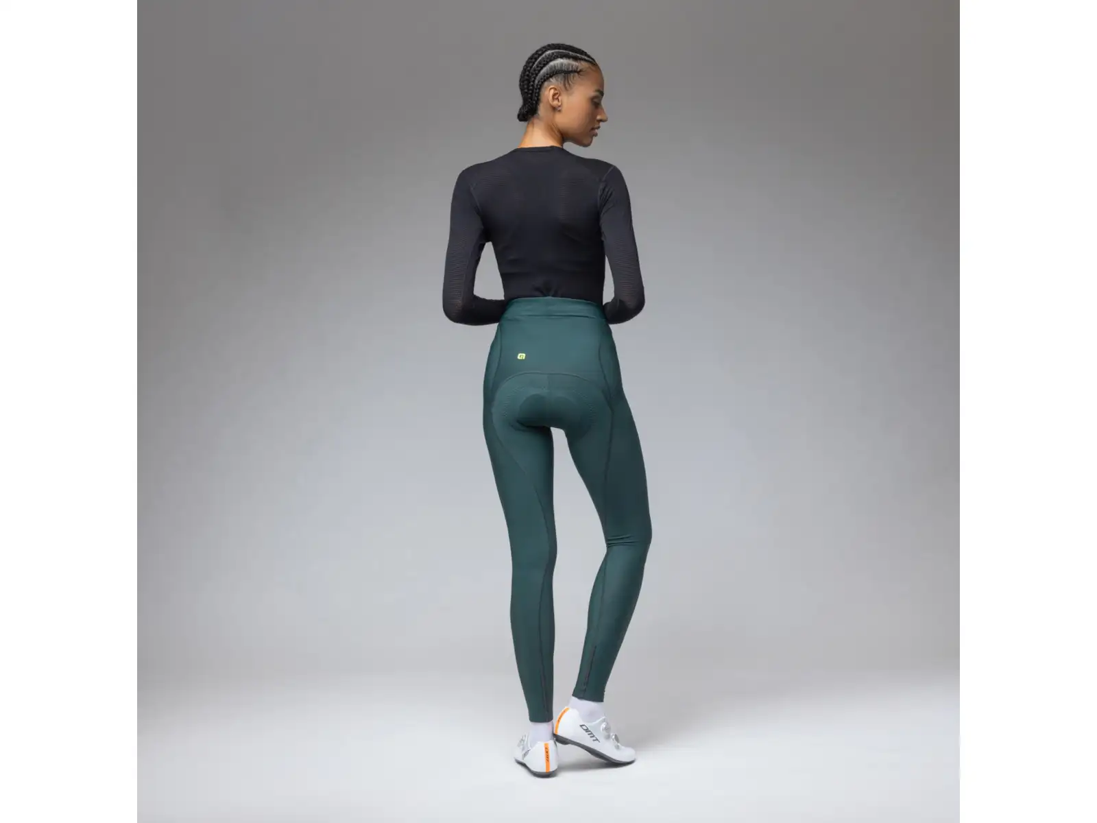 Alé Pragma Winter women's winter cycling pants Bottle Green
