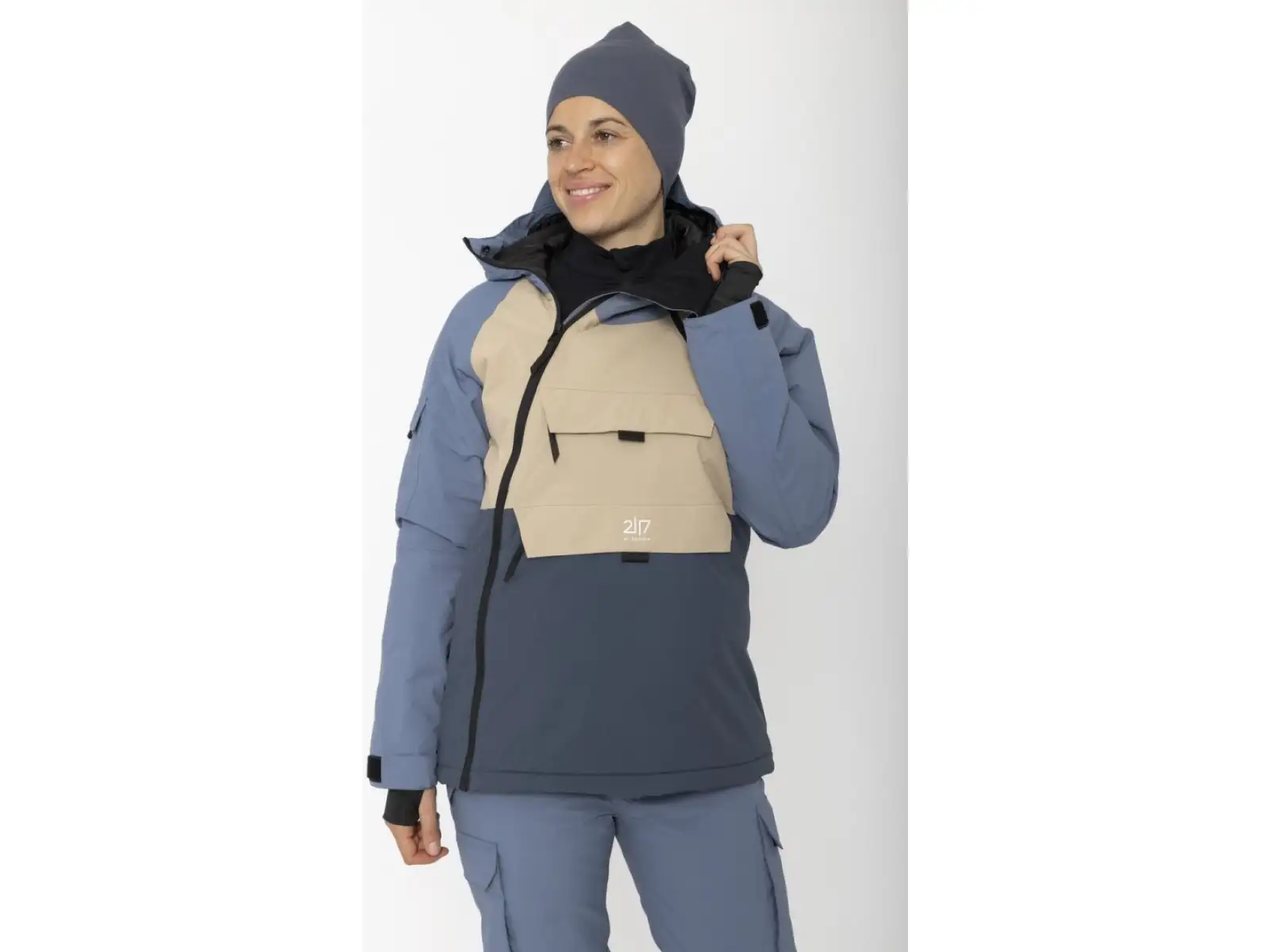 2117 of Sweden Nelkerim women's ski jacket Dusty Blue