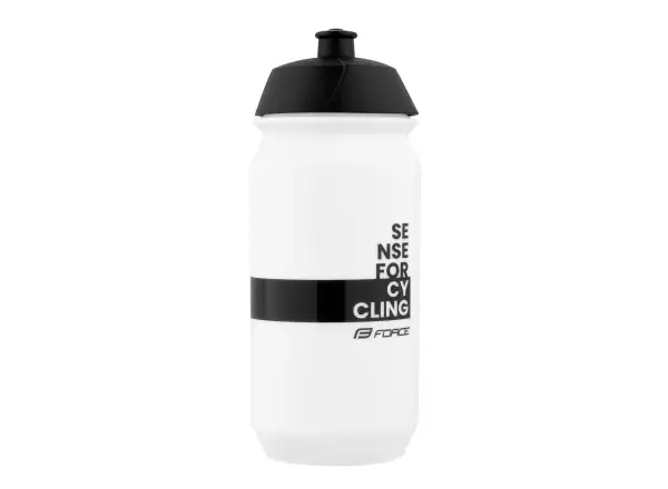 Force Fine cycling bottle 500 ml white/black