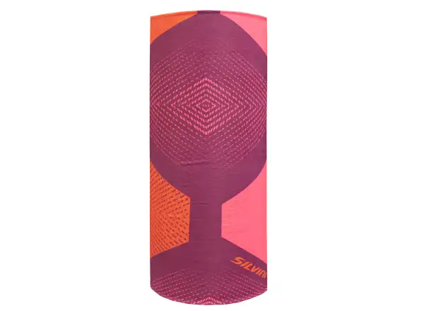 Silvini Motivo multifunctional scarf Plum/Pink size Uni