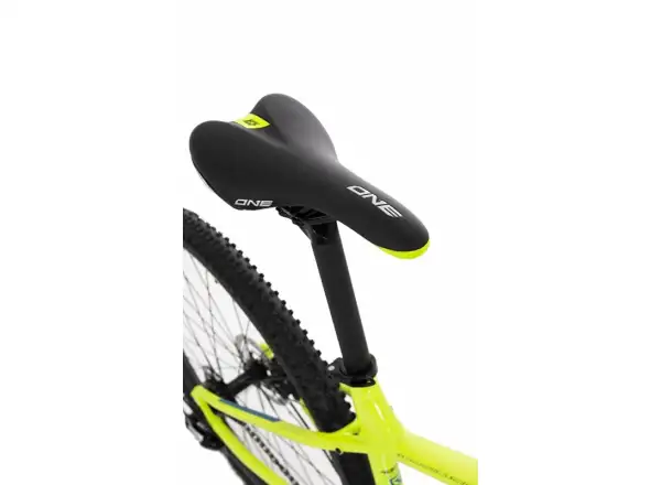 Rock Machine Manhattan 40-29 mountain bike gloss radioactvie yellow/black/petrol blue