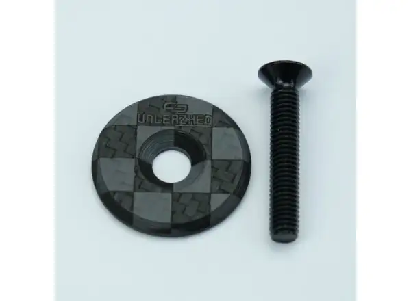 Unleazhed Unloose CF01 headset cap carved chessboard