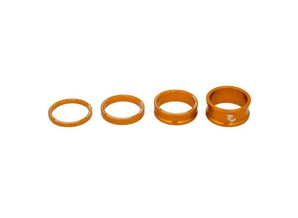 Wolf Tooth spacer set 3,5,10,15 mm for stem 1 1/8" orange
