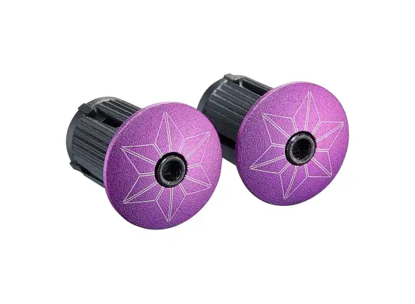 Supacaz Super Sticky Kush Star Fade bar tape Purple Refractor/Purple Star Plugz