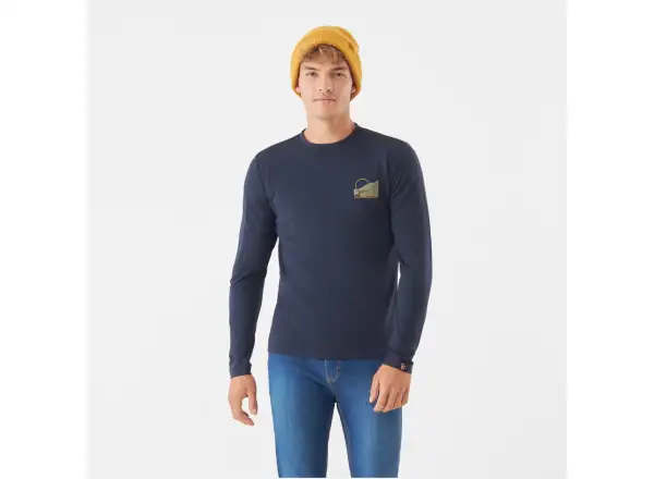 Viking Escalante men's long sleeve shirt navy