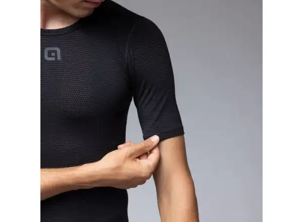 Alé Intimo Merino men's undershirt short sleeve Black