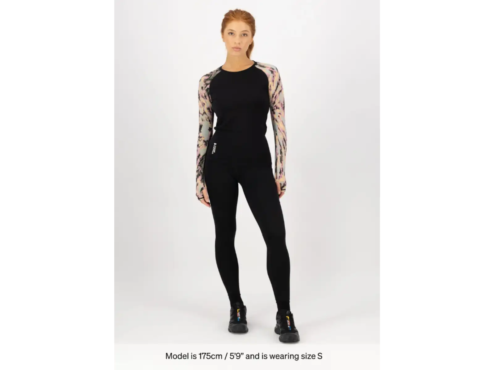 Mons Royale Bella Merino women's long sleeve shirt Rad Things/Black
