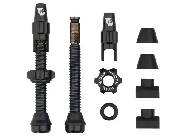 Wolf Tooth tubeless valves Click Valve kit 44mm black