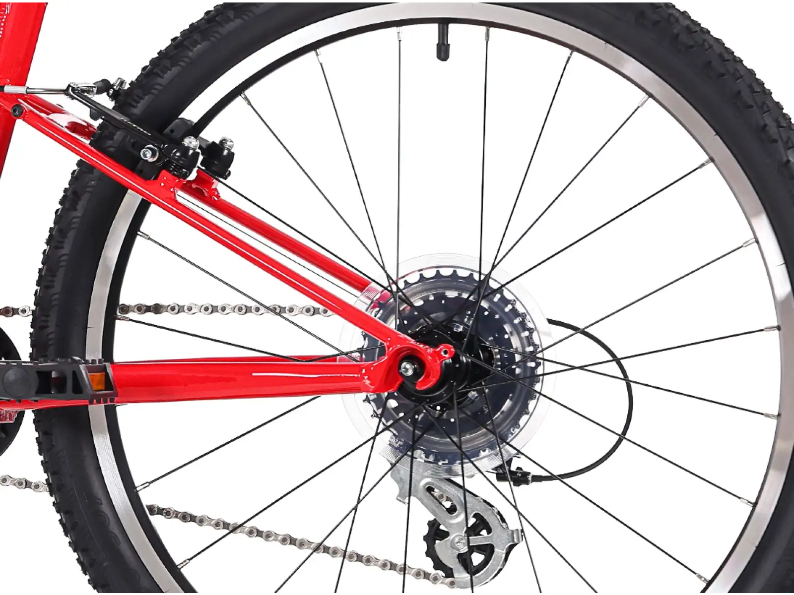 Rock Machine RIFF Jr 24 children's bike Gloss Fire Red