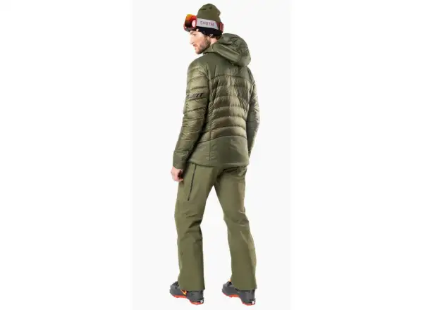 Dynafit Free Down RDS men's down jacket with hood Winter Moss