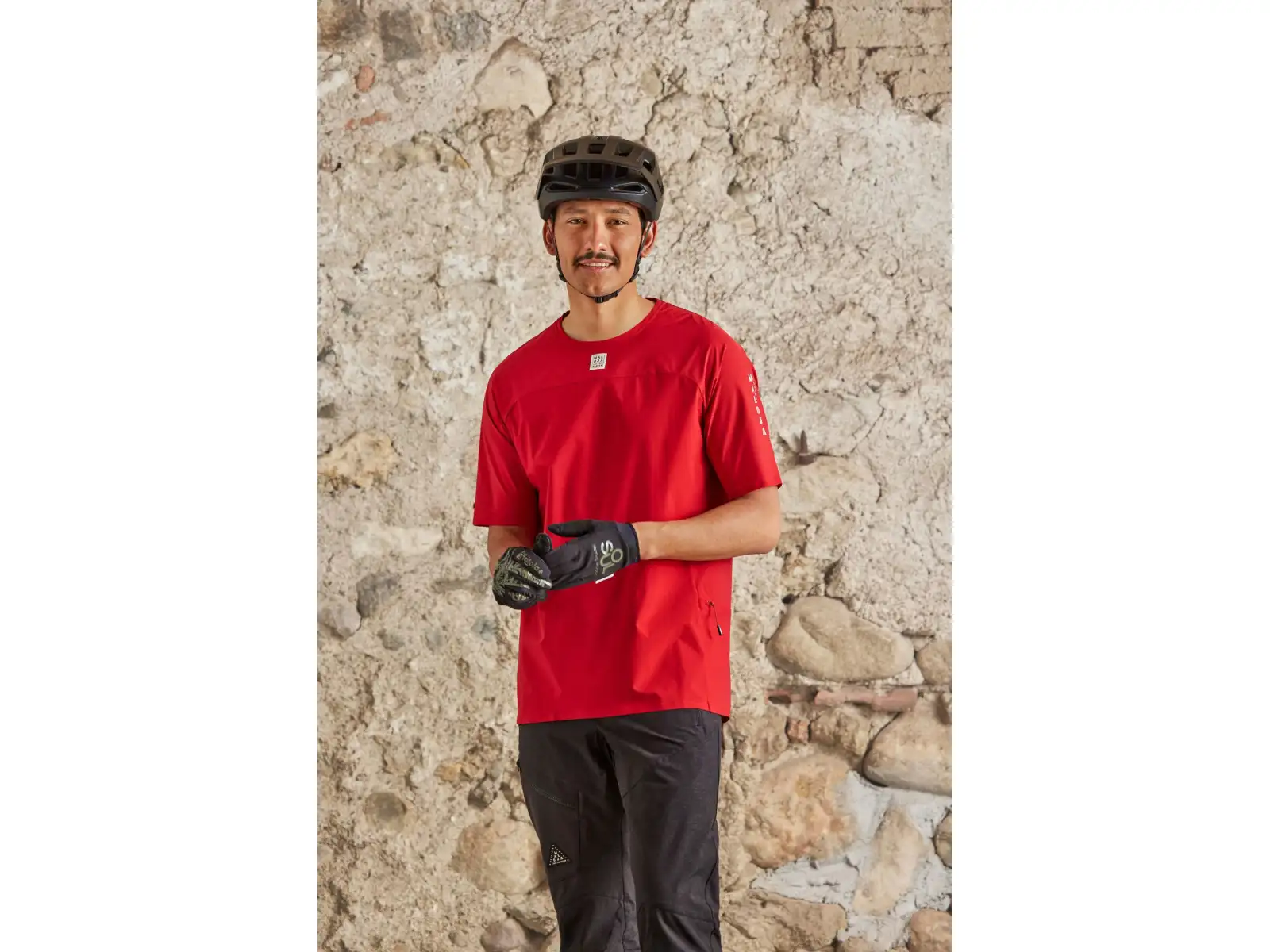 Maloja PizolM. men's jersey short sleeve Deep Sunset