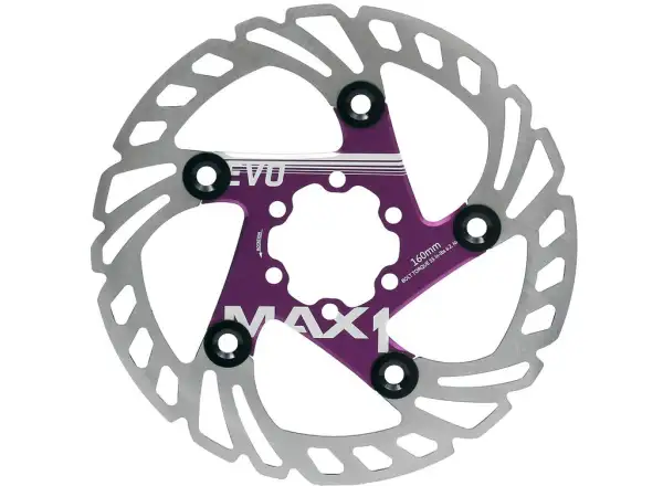 MAX1 Evo brake disc 160 mm purple