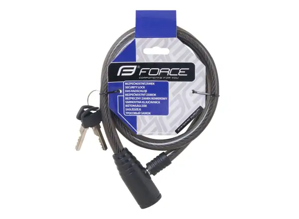 FORCE spiral lock 80cm/12mm black
