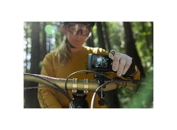 GoPro camera mount on handlebars