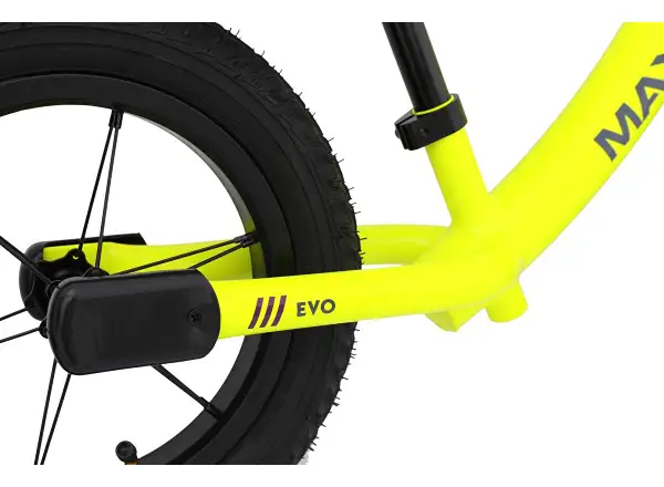 balance bike MAXÍK Evo Lite fluorescent yellow/purple