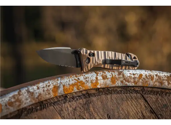 TB Outdoor CAC S200 French Army PA6 FV Knife texture black