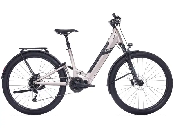 Rock Machine Crossride e450 FS low-entry full suspension e-bike Sand Grey/Black
