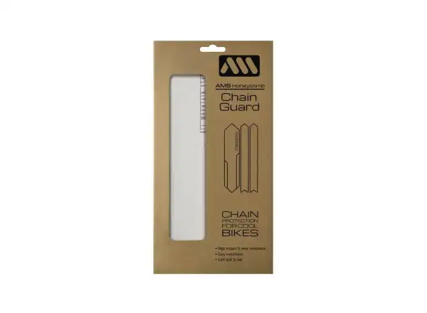 All Mountain Style chainstay guard Clear/Silver