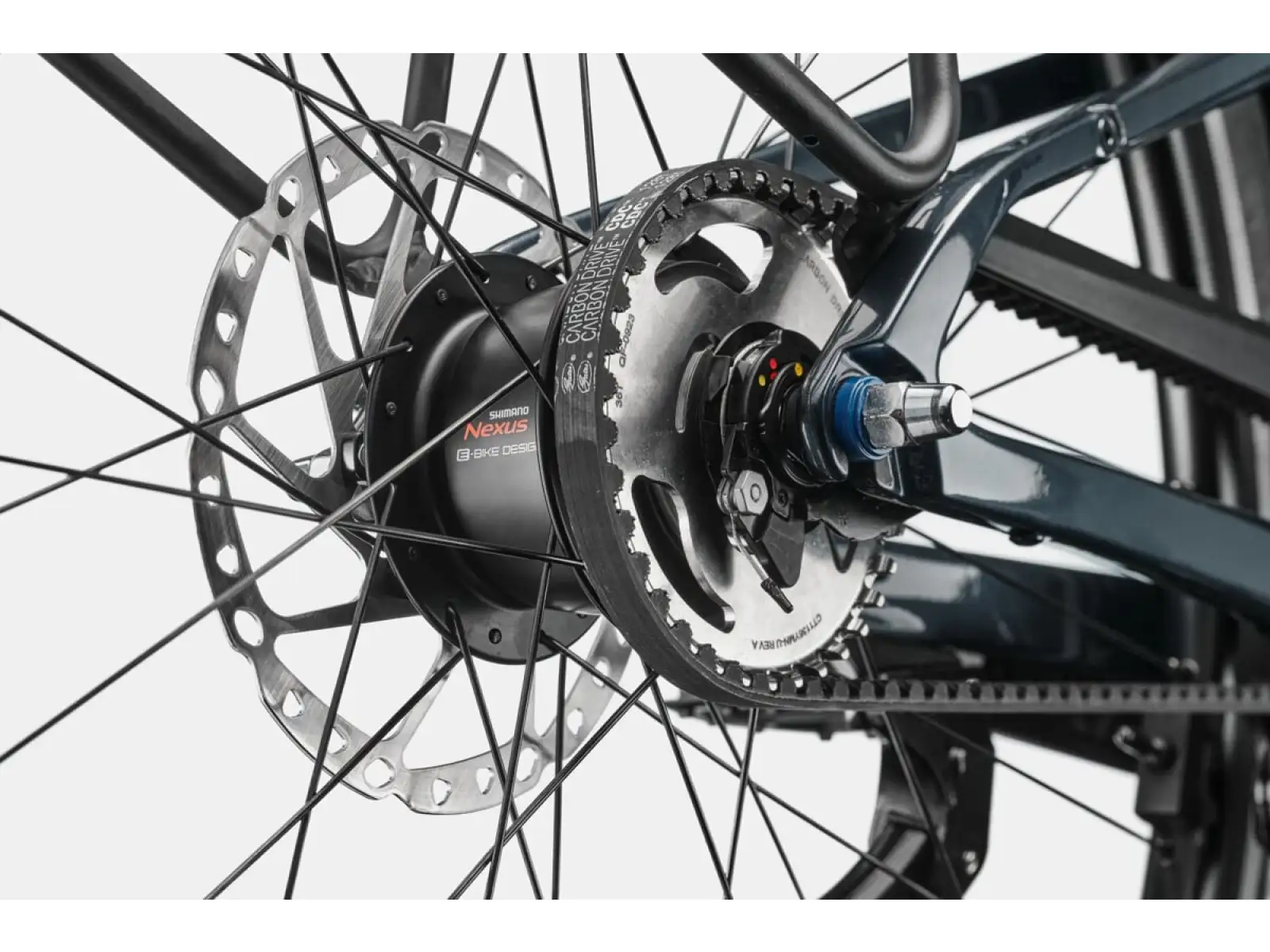 Cannondale FlyingV 2 Tungsten blue city lightweight e-bike