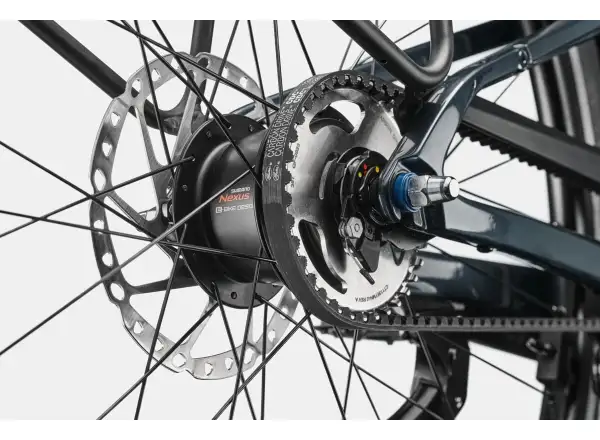 Cannondale FlyingV 2 Tungsten blue city lightweight e-bike