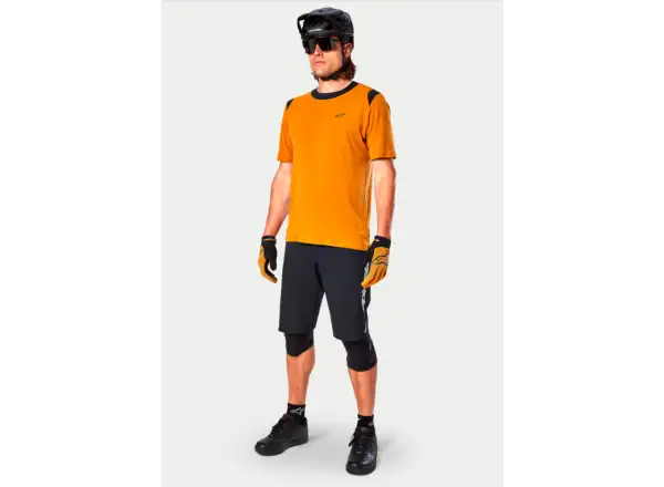 Alpinestars A-Dura Dri Wool men's jersey short sleeve Dark Gold