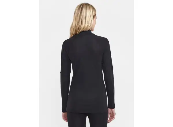 Craft ADV Wool Merino women's long sleeve zip tee black