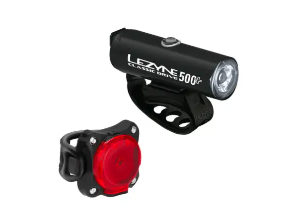 Lezyne Classic Drive 500+/Zecto Drive 200+ light set