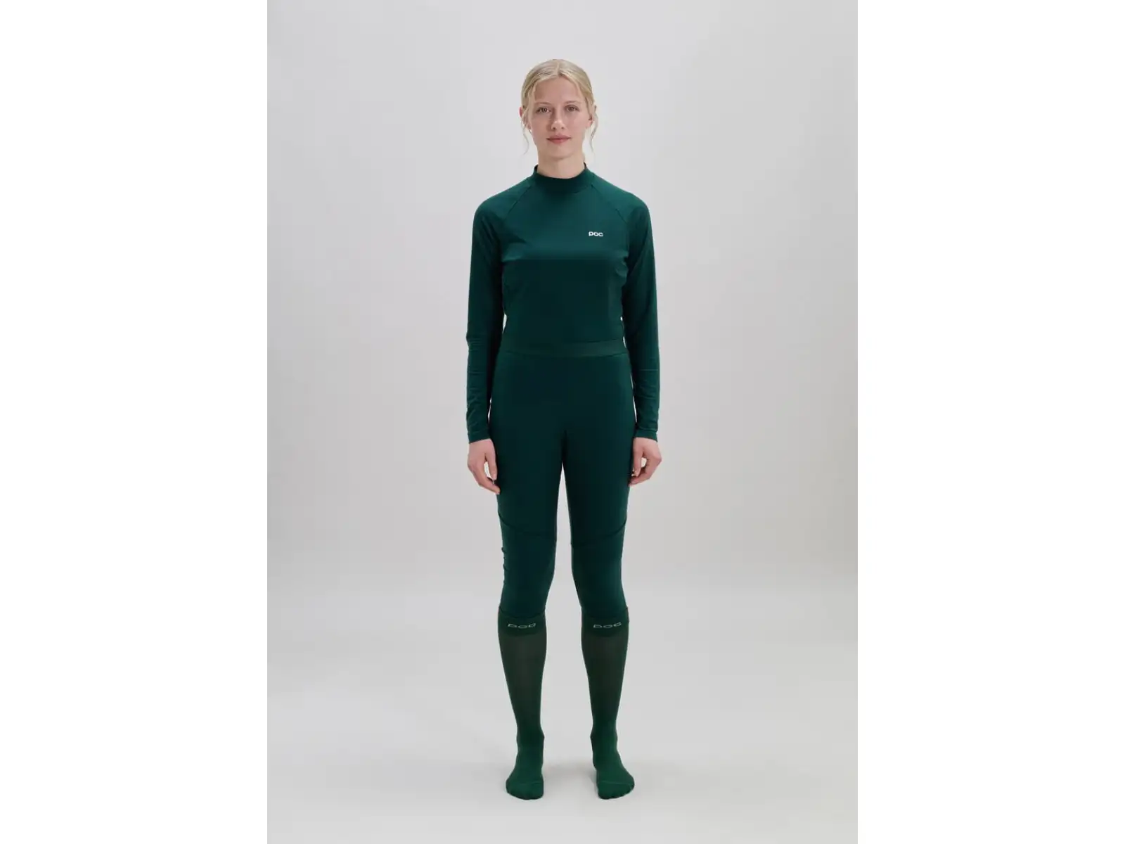 POC Layer Merino 3/4 women's base layer pants Pargasite Green