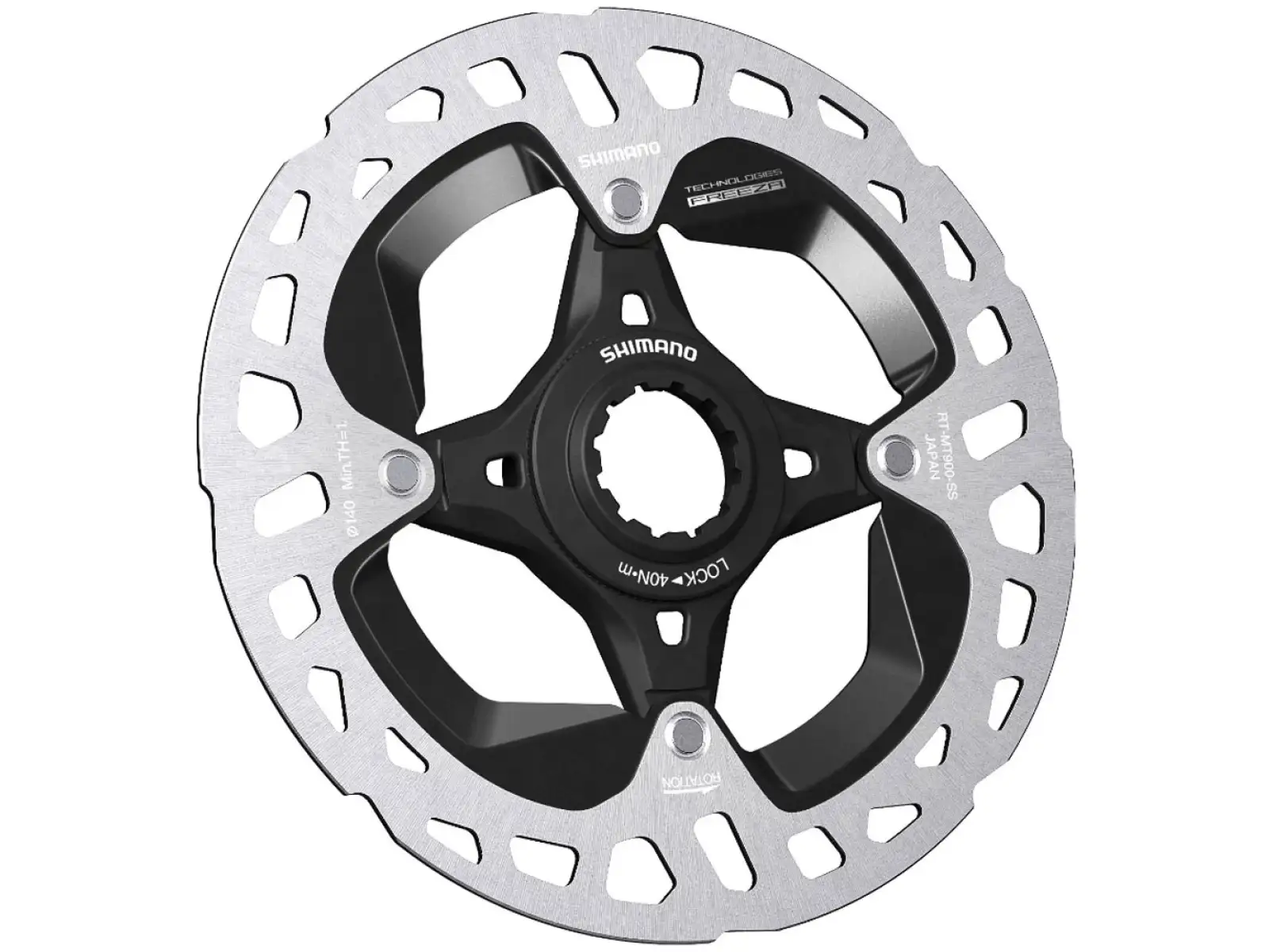 Shimano RT-MT900 brake rotor 140 mm, center lock, Ice Tech, external lock ring