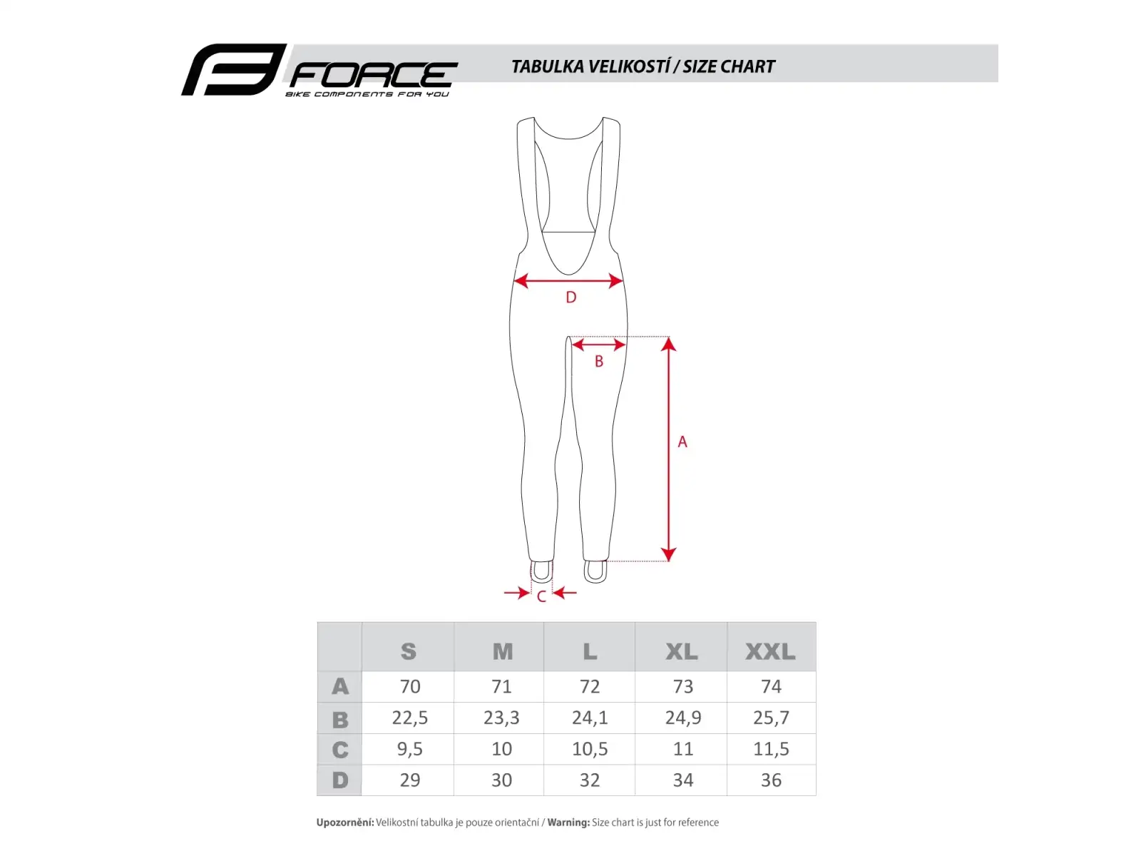 Force Brisk women's pants with pad black-red