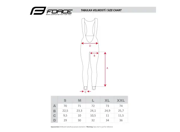 Force Brisk women's pants with pad black-red